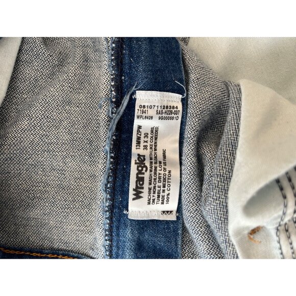 VTG Wrangler Cowboy Cut Jeans Mens 38X30 13MWZPW Western 90s - Picture 3 of 6